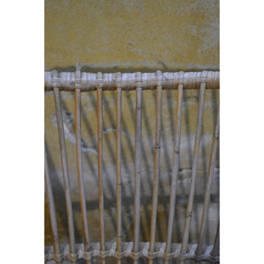 Rohé rotan armfauteuil met zwart metalen frame jaren 60-70-7