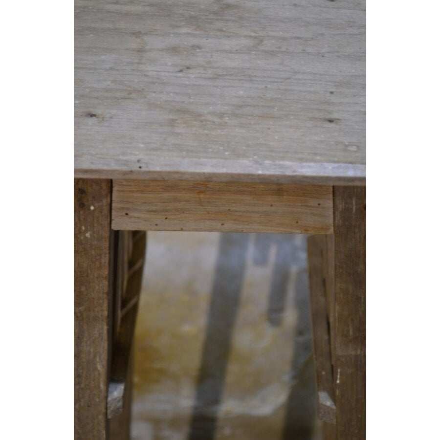Frans Art Deco eiken plantentafeltje circa 1920-5