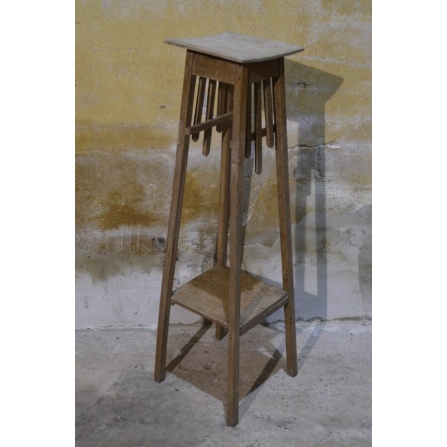 Frans Art Deco eiken plantentafeltje circa 1920-8