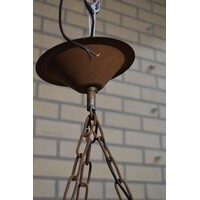 thumb-Grote smeedijzeren hanglamp zonder glas jaren 50-60-4
