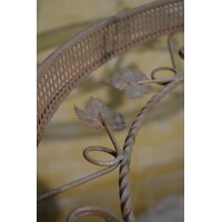 thumb-Grote smeedijzeren hanglamp zonder glas jaren 50-60-5
