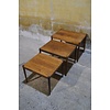 LoodsVol, Tweedehands Retro miniset van 3 nesttafeltjes jaren 50-60