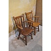 Eiken armstoelen set van 2