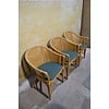 LoodsVol, Tweedehands Set van 3 rotan armstoelen met kussens