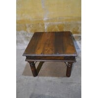 thumb-Rustieke salontafel van massief teak in koloniale stijl-2