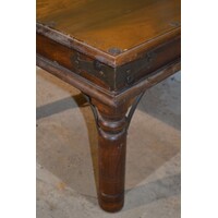 thumb-Rustieke salontafel van massief teak in koloniale stijl-3