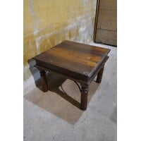 thumb-Rustieke salontafel van massief teak in koloniale stijl-6