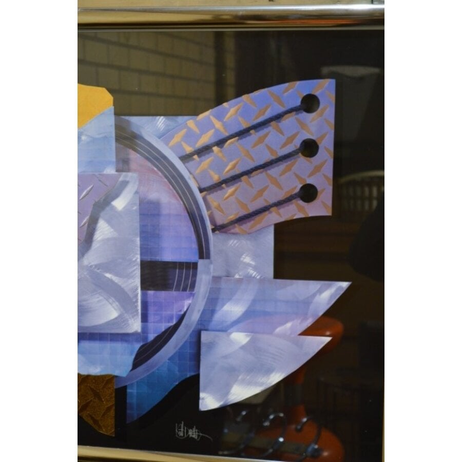 Modern abstract kunstwerk van Pier 1 Imports in lijst-3