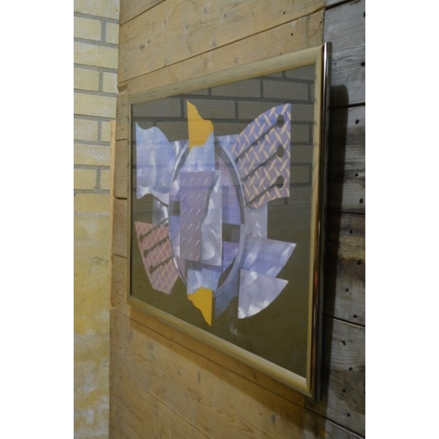 Modern abstract kunstwerk van Pier 1 Imports in lijst-2