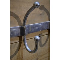 thumb-Vintage aluminium wandkapstok met vijf dubbele haken-4