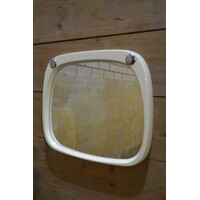 thumb-Space age minimalistische wandspiegel met zilverkleurige knopjes-1