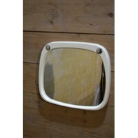 thumb-Space age minimalistische wandspiegel met zilverkleurige knopjes-2