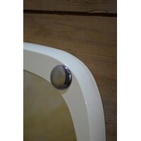 thumb-Space age minimalistische wandspiegel met zilverkleurige knopjes-4
