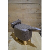 thumb-Kinderpoef Triceratops van kunstleer-4