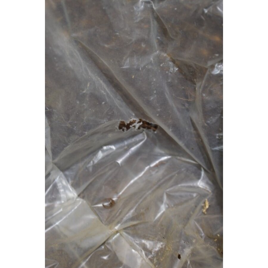 Donkerbruine rieten plantenmand met binnenfolie-4