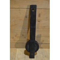 thumb-Vintage weerstation met barometer en thermometer eikenhout-4