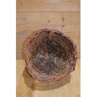 thumb-Tweedehands ronde gevlochten wilgentenen mand-4
