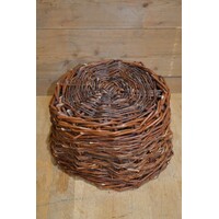 thumb-Tweedehands ronde gevlochten wilgentenen mand-7