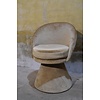 LoodsVol, Tweedehands Retro eetkamerstoel met velours bekleding