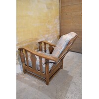 thumb-Antieke verstelbare eiken rookstoel Liberty-4