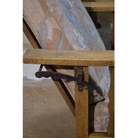 thumb-Antieke verstelbare eiken rookstoel Liberty-8