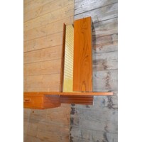 thumb-Teakhouten retro wandkapspiegel met lade-2