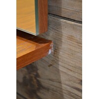 thumb-Teakhouten retro wandkapspiegel met lade-8