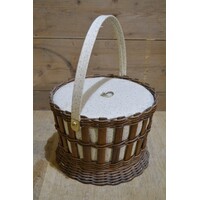 thumb-Vintage rotan naaimandje met hengsel-1