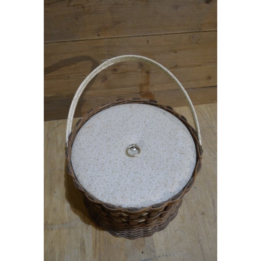 Vintage rotan naaimandje met hengsel-3