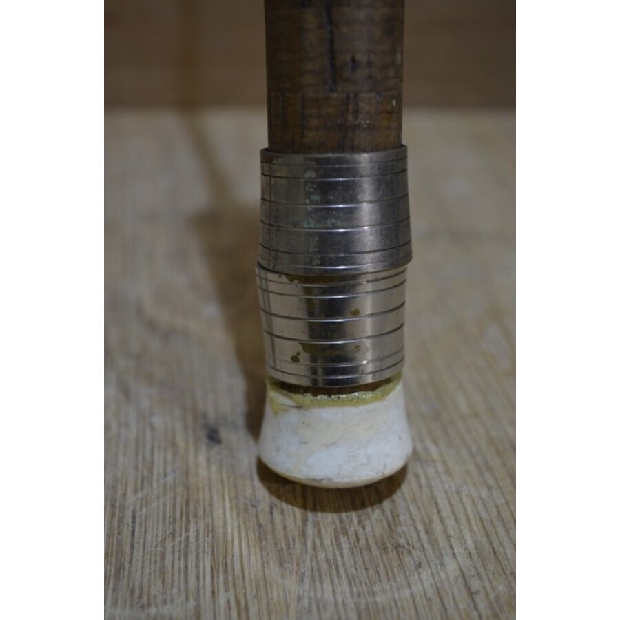 Vintage DAM werphengel jaren 70 met linnen zak-3