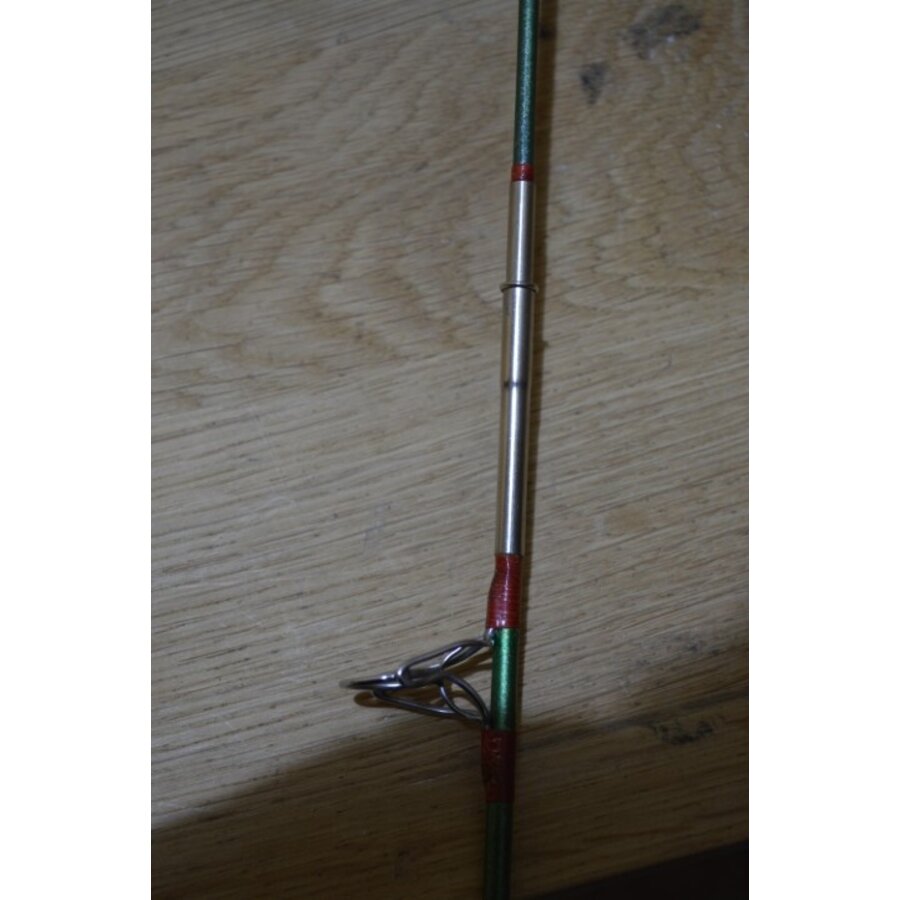 Vintage DAM werphengel jaren 70 met linnen zak-2
