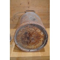 thumb-Oude metalen melkbus geleefd met deksel-2