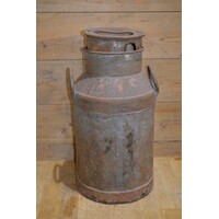 thumb-Oude metalen melkbus geleefd met deksel-4