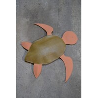 thumb-Decoratieve leren schildpad voor stoel of bank-1