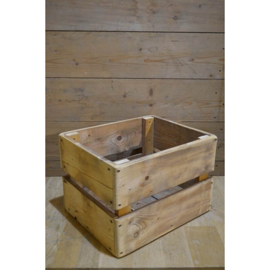 Stevige vurenhouten houten kist voor opslag en decoratie-2