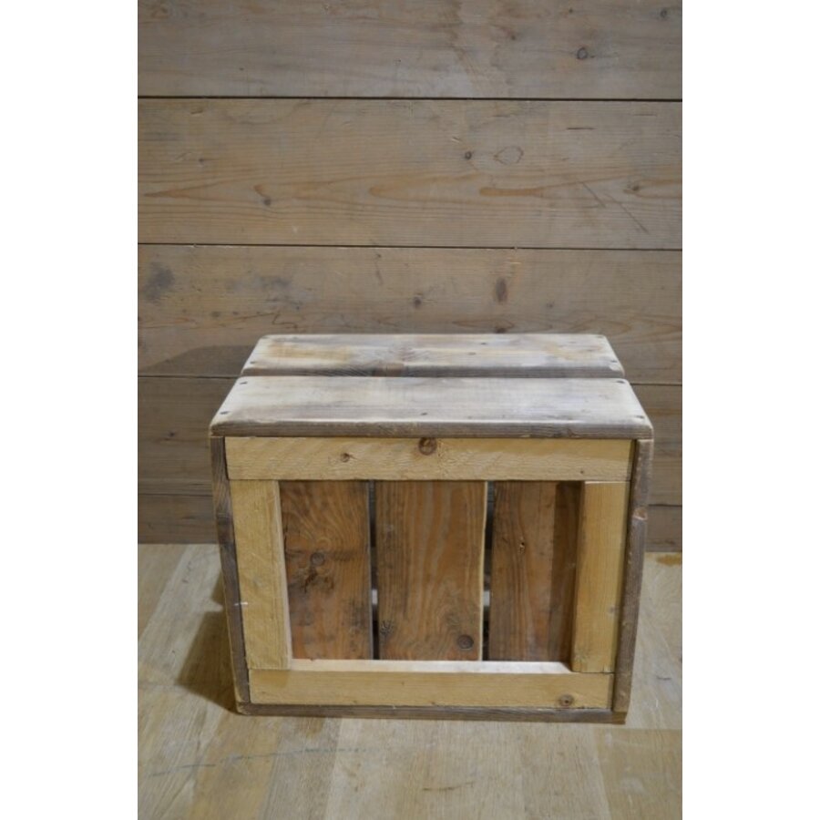 Stevige vurenhouten houten kist voor opslag en decoratie-4