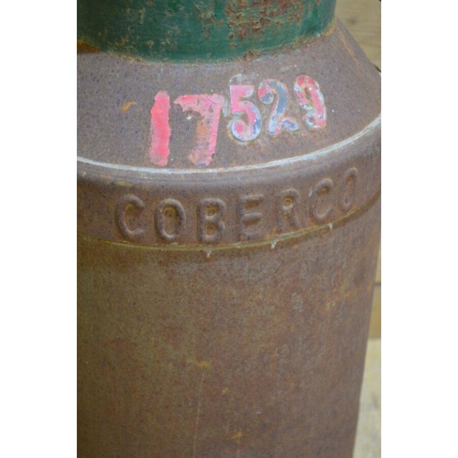 Originele vintage Coberco melkbus van metaal zonder deksel-5