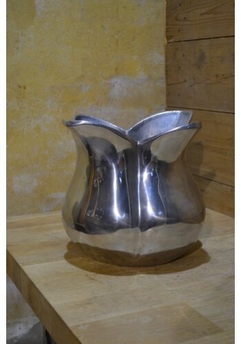 Glimmend metalen vaas 