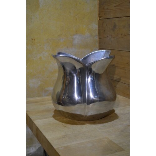 Glimmend metalen vaas 
