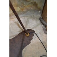 thumb-Design torchiere vloerlamp met dimmer en glazen kap-8