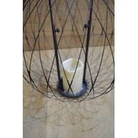 thumb-Lights4fun metalen draadlantaarn met LED-kaars-2