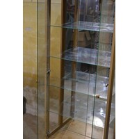 thumb-Vitrinekast eiken look met verlichting-5
