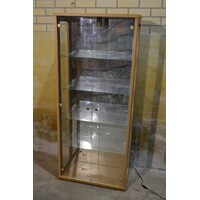 thumb-Vitrinekast eiken look met verlichting-7
