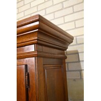thumb-Massief donker eiken kast 2-delig-3
