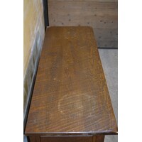 thumb-Massief eiken klepkast met lades-8