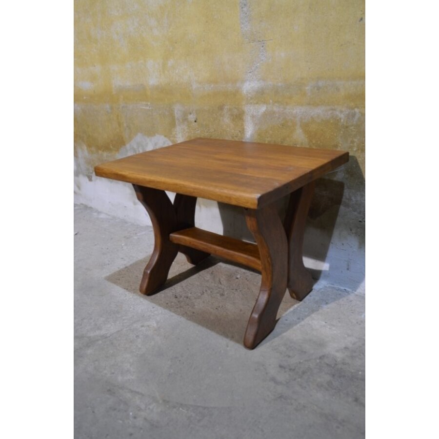 Massief mahonie houten bijzettafeltje-6