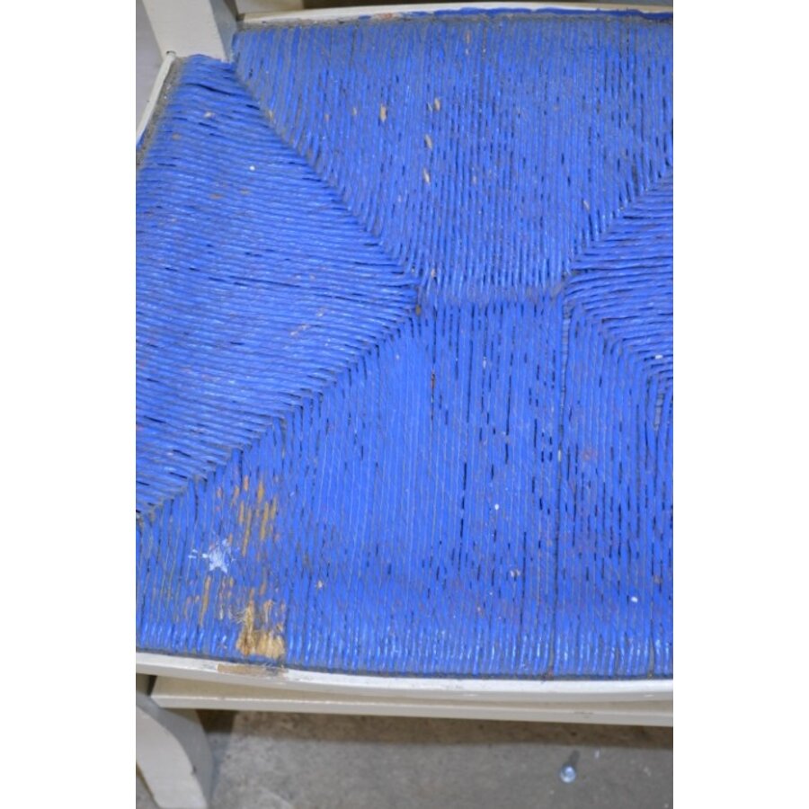 Vintage wit-blauw bidstoeltje-7