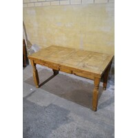 thumb-Mexicaanse grenen eettafel met authentieke geleefde uitstraling-1