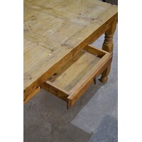 thumb-Mexicaanse grenen eettafel met authentieke geleefde uitstraling-8