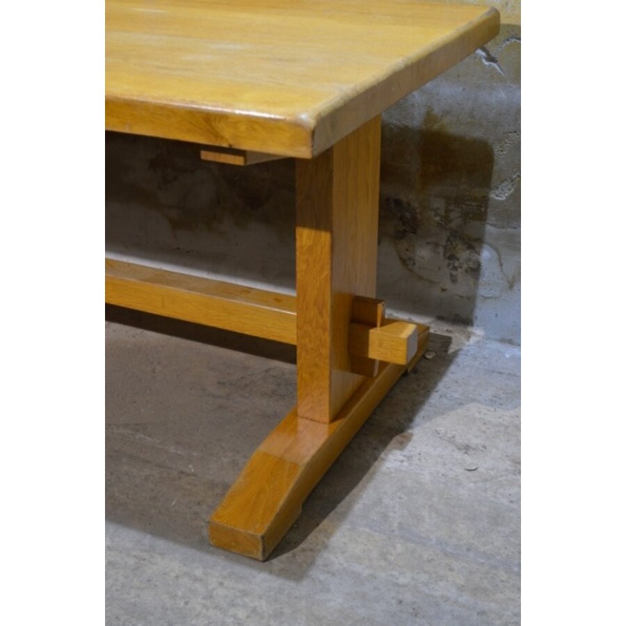 Massief eiken kloostertafel blank-2